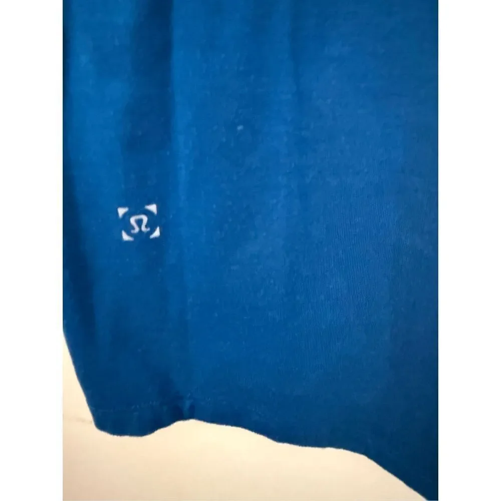 Lululemon Somatic Short Sleeve Mens Royal Blue Large